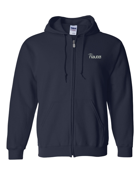 Picture of Navy Full-Zip Hooded Sweatshirt